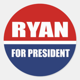 Paul Ryan 2012 Ronde Sticker