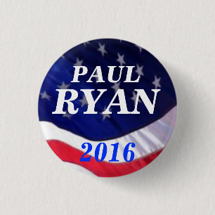 Paul Ryan 2016 Ronde Button 3,2 Cm