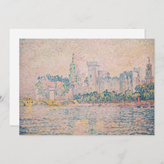 Paul Signac - Avignon, Morning Kaart (Voorkant / Achterkant)