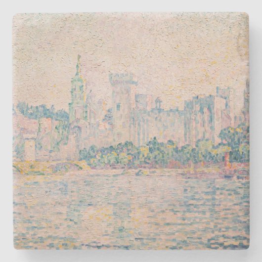Paul Signac - Avignon, Morning Stenen Onderzetter (Voorkant)