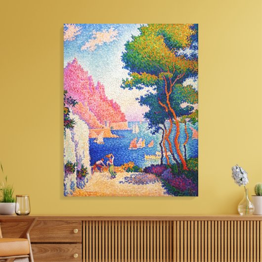 Paul Signac - Capo di Noli Canvas Afdruk (Insitu (Woonkamer))