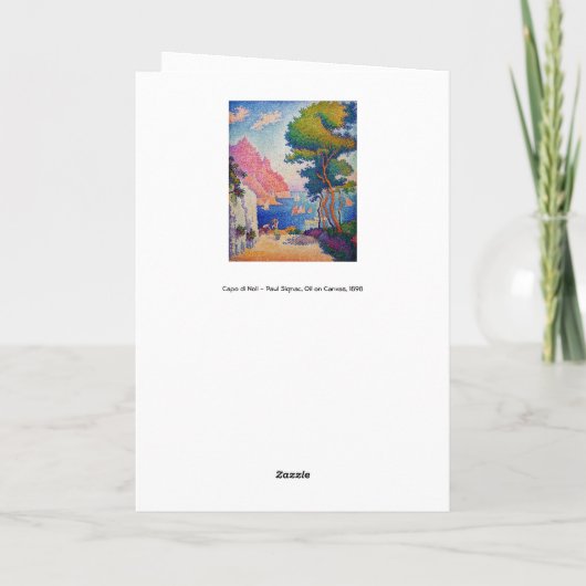 Paul Signac - Capo di Noli Kaart (Achterkant)