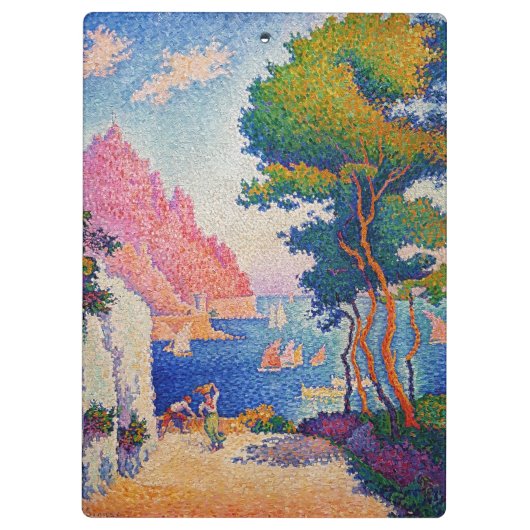 Paul Signac - Capo di Noli Klembord (Achterkant)