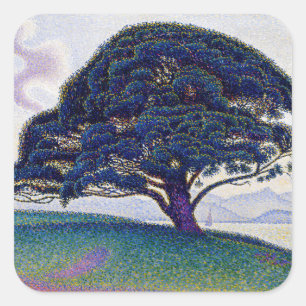 Paul Signac - De Bonaventure-pijnboom Vierkante Sticker