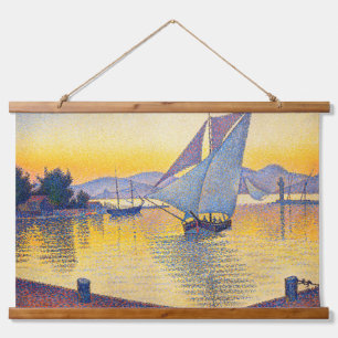 Paul Signac - De haven bij zonsondergang, Opus 236 Hangend Wandkleed