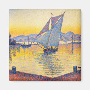 Paul Signac - De haven bij zonsondergang, Opus 236 Magneet