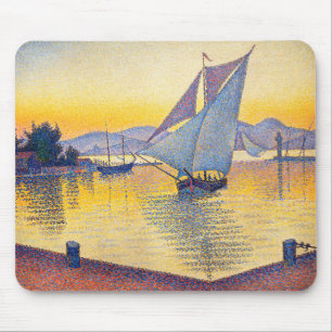 Paul Signac - De haven bij zonsondergang, Opus 236 Muismat