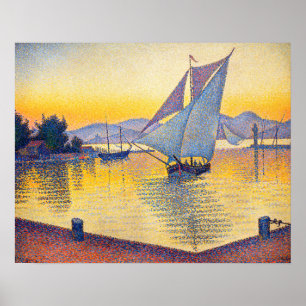 Paul Signac - De haven bij zonsondergang, Opus 236 Poster