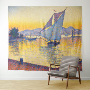 Paul Signac - De haven bij zonsondergang, Opus 236 Wandkleed