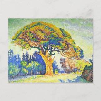 Paul Signac - De pijnboom in St. Tropez Briefkaart