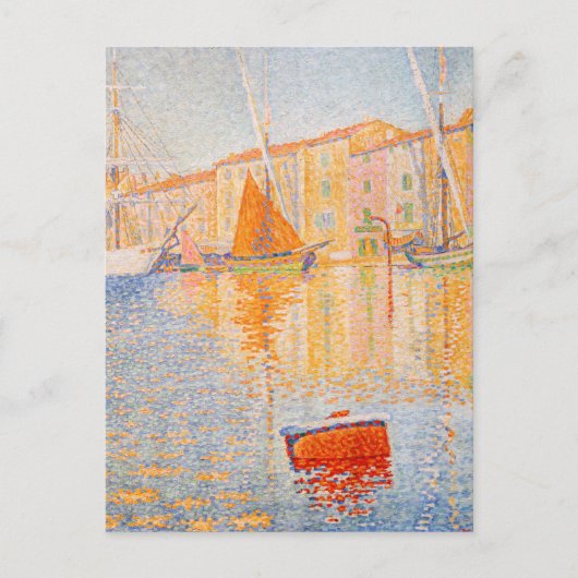 Paul Signac - De Rode Boei, Saint-Tropez Briefkaart (Voorkant)