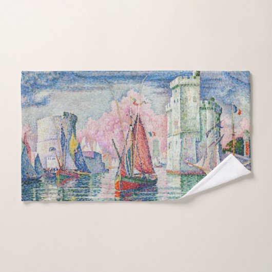 Paul Signac - Entrée du port de La Rochelle (Serviette à main)
