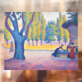 Paul Signac - Fountain des Lices, Saint-Tropez Raamsticker (Vel 2)