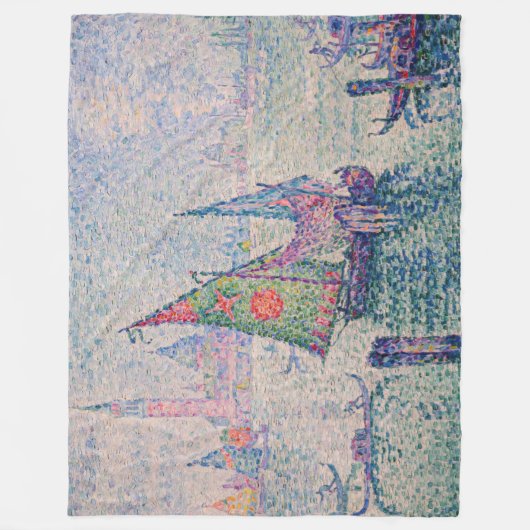 Paul Signac - Groene Sail Fleece Deken (Voorkant)