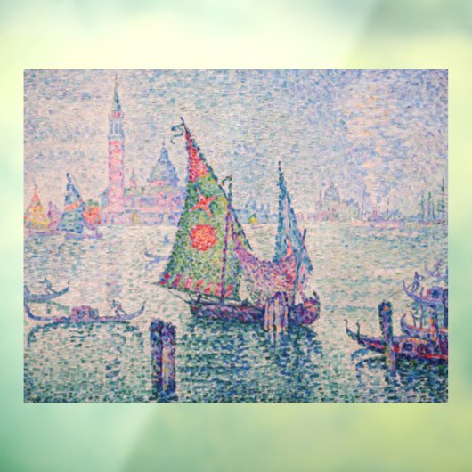 Paul Signac - Groene Sail Raamsticker (Vel 3)