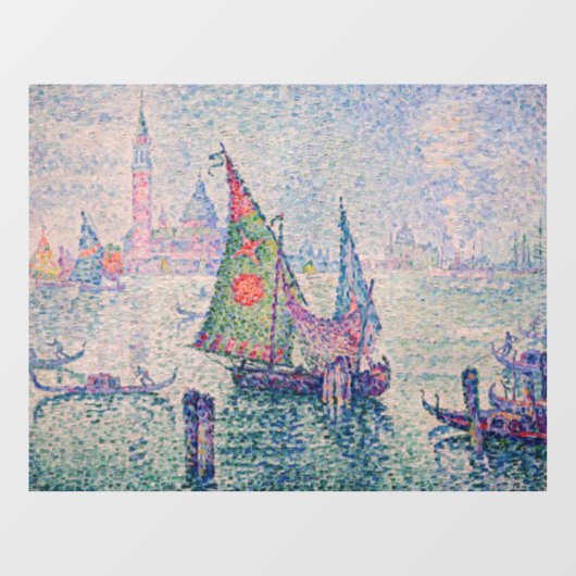 Paul Signac - Groene Sail Raamsticker (Vel)