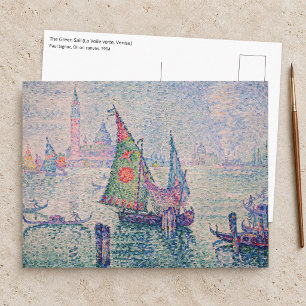 Paul Signac - Het groene zeil Briefkaart