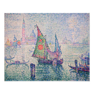 Paul Signac - Het groene zeil Foto Afdruk