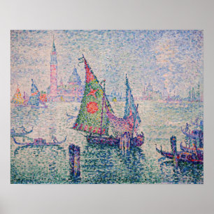 Paul Signac - Het groene zeil Poster