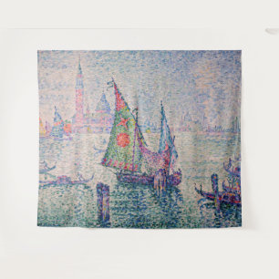 Paul Signac - Het groene zeil Wandkleed