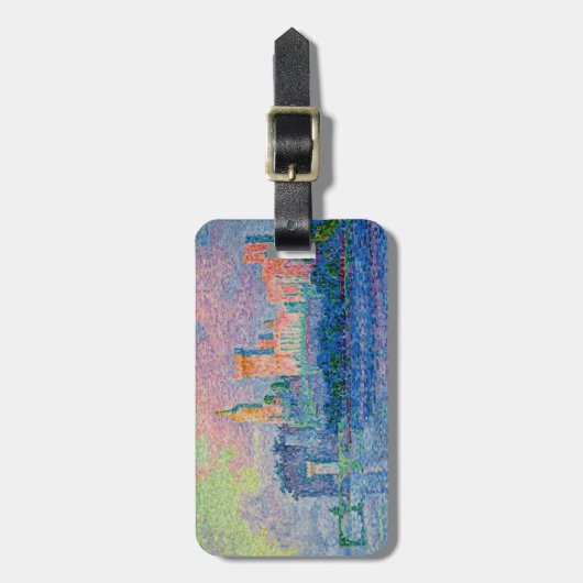 Paul Signac - Het Papal Palace, Avignon Bagagelabel (Voorkant verticaal)