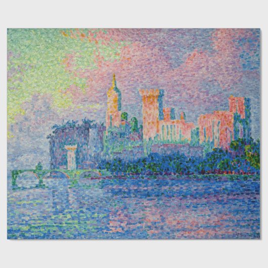 Paul Signac - Het Papal Palace, Avignon Cadeaupapier (Vlak)