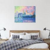 Paul Signac - Het Papal Palace, Avignon Canvas Afdruk (Insitu (Slaapkamer))