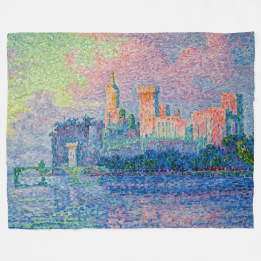 Paul Signac - Het Papal Palace, Avignon Fleece Deken (Voorkant (Horizontaal))