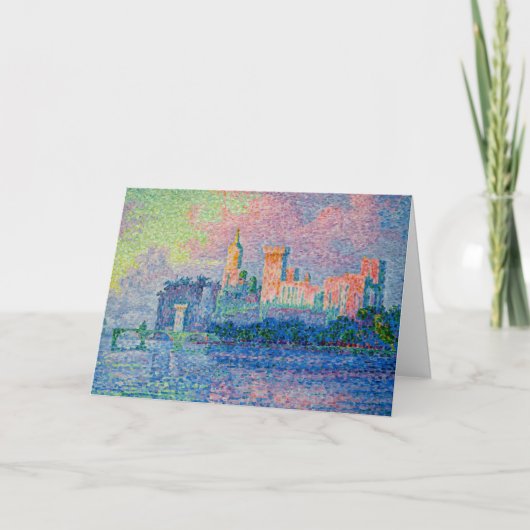 Paul Signac - Het Papal Palace, Avignon Kaart (Voorkant)