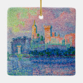 Paul Signac - Het Papal Palace, Avignon Keramisch Ornament (Achterkant)