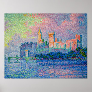 Paul Signac - Het Papal Palace, Avignon Poster