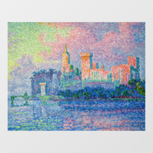 Paul Signac - Het Papal Palace, Avignon Raamsticker