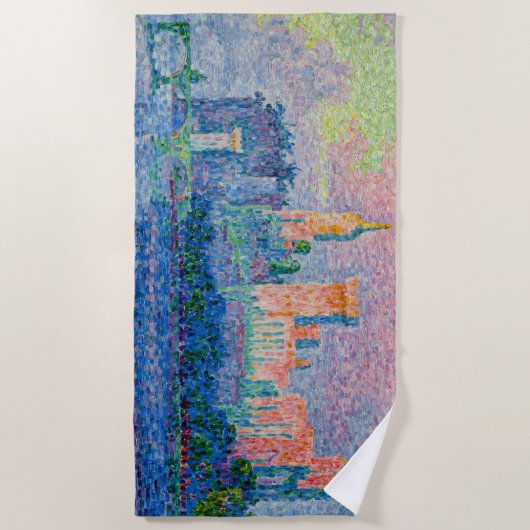 Paul Signac - Het Papal Palace, Avignon Strandlaken (Voorkant)