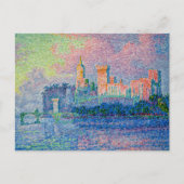 Paul Signac - Het pauselijk paleis, Avignon Briefkaart (Voorkant)
