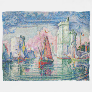 Paul Signac - Intrede van La Rochelle Harbour Fleece Deken