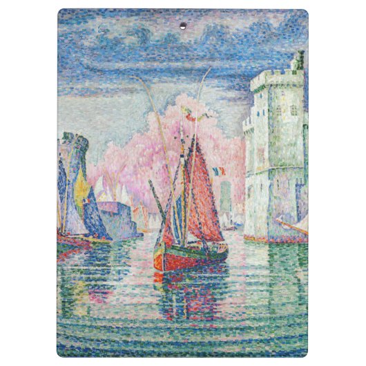 Paul Signac - Intrede van La Rochelle Harbour Klembord (Achterkant)