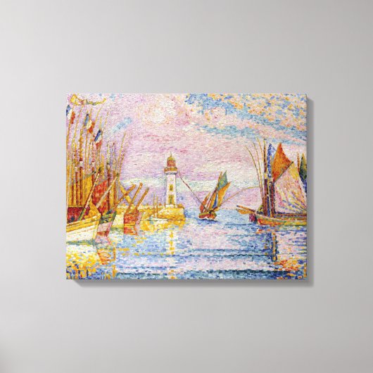 Paul Signac Lighthouse bij Groix Canvas Afdruk (Voorkant)