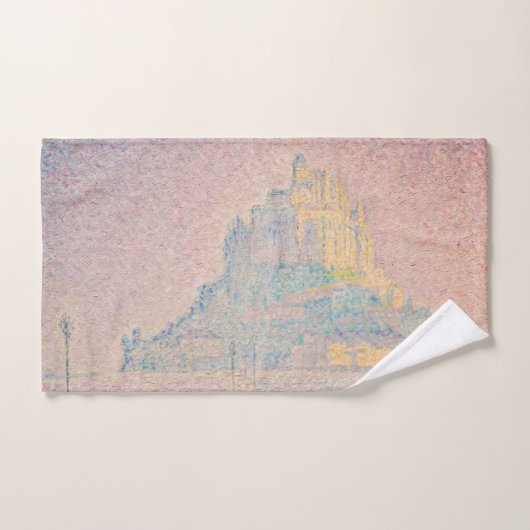 Paul Signac - Mont Saint Michel Fog et Soleil (Serviette à main)