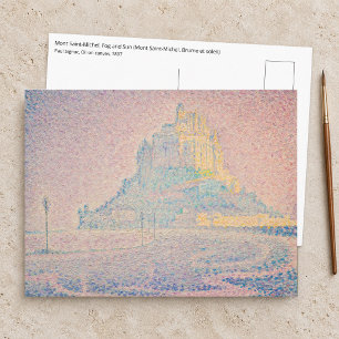 Paul Signac - Mont Saint Michel, Mist en Zon Briefkaart