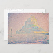 Paul Signac - Mont Saint Michel Mist en Zon Briefkaart (Voorkant / Achterkant)