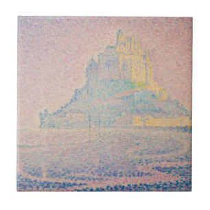 Paul Signac - Mont Saint Michel, Mist en Zon Tegeltje