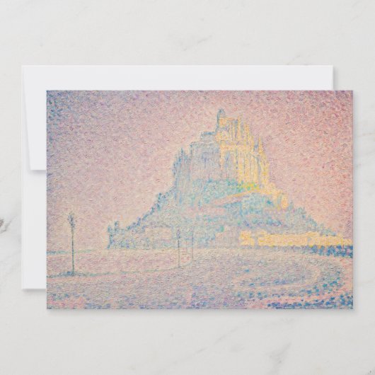 Paul Signac - Mount Saint Michel Fog en Sun Bedankkaart (Voorkant)