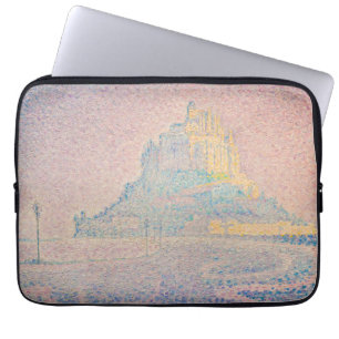 Paul Signac - Mount Saint Michel Fog en Sun Laptop Sleeve