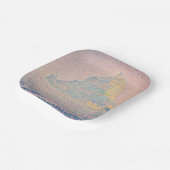 Paul Signac - Mount Saint Michel Fog en Sun Papieren Bordje (Gebogen)