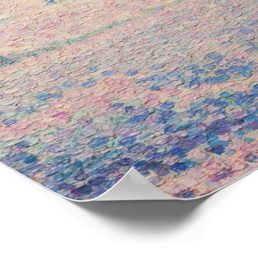 Paul Signac - Mount Saint Michel Fog en Sun Poster (Hoek)