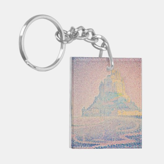 Paul Signac - Mount Saint Michel Fog en Sun Sleutelhanger (Voorkant Links)