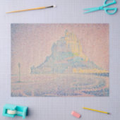 Paul Signac - Mount Saint Michel Fog en Sun Tissuepapier (Craft)