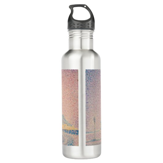 Paul Signac - Mount Saint Michel Fog en Sun Waterfles (Achterkant)