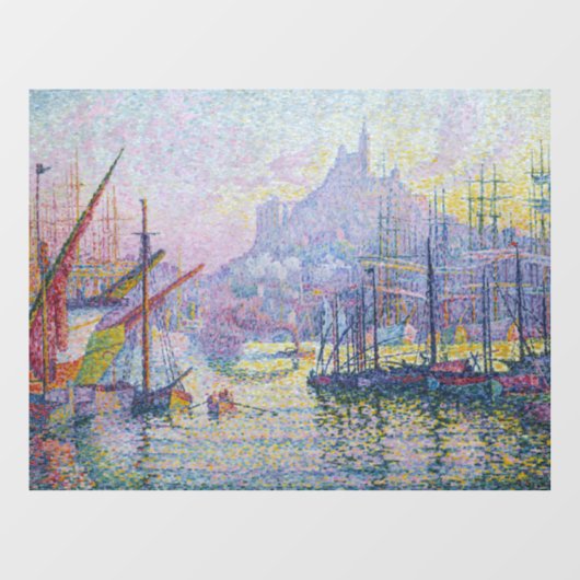 Paul Signac - Notre-Dame-de-la-Garde, Marseille Raamsticker (Vel)