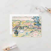 Paul Signac-Petit Andely-The River Bank 1920-1929 Kaart (Voorkant / Achterkant in situ)